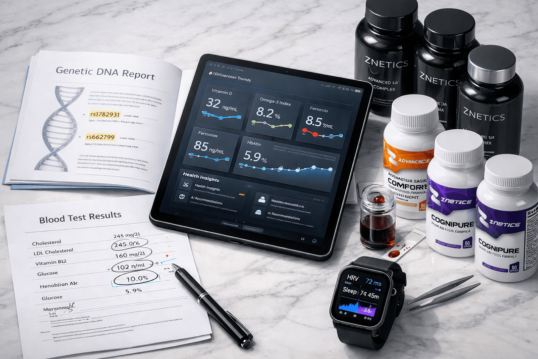 Personalized Nutrition & Supplements: How Nutrigenomics + Bloodwork + AI Create Smarter Wellness Plans - Znetics