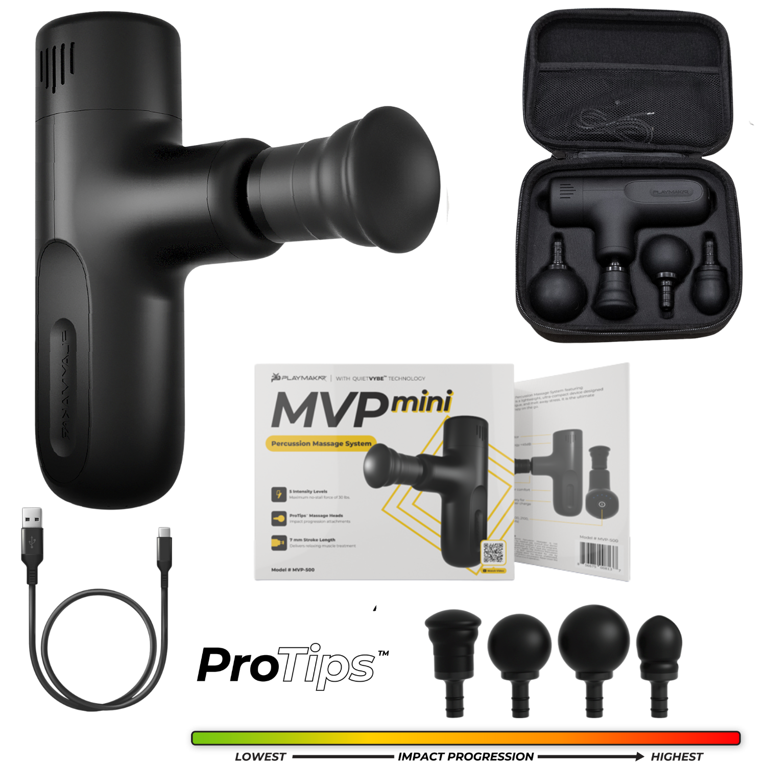 MVPmini Percussion Massage Gun - Portable Deep Tissue Massager