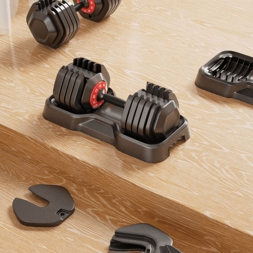 Adjustable Dumbbell Set 55 lbs | 10-in-1 Quick-Adjust Home Gym | ZNETICS - Znetics -- 10 in 1 Dumbbell - 55 lb Dumbbells -- adjustable dumbbells