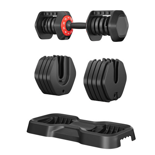 Adjustable Dumbbell Set 55 lbs | 10-in-1 Quick-Adjust Home Gym | ZNETICS - Znetics -- 10 in 1 Dumbbell - 55 lb Dumbbells -- adjustable dumbbells