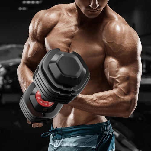 Adjustable Dumbbell Set 55 lbs | 10-in-1 Quick-Adjust Home Gym | ZNETICS - Znetics -- 10 in 1 Dumbbell - 55 lb Dumbbells -- adjustable dumbbells