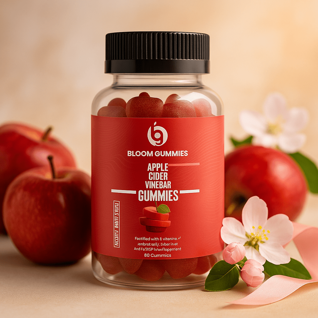 Apple Cider Vinegar Gummies – BLOOM | Gut Health & Metabolism Support - Znetics - ACV Gummies - Apple Cider - Apple Cider Vinegar Benefits