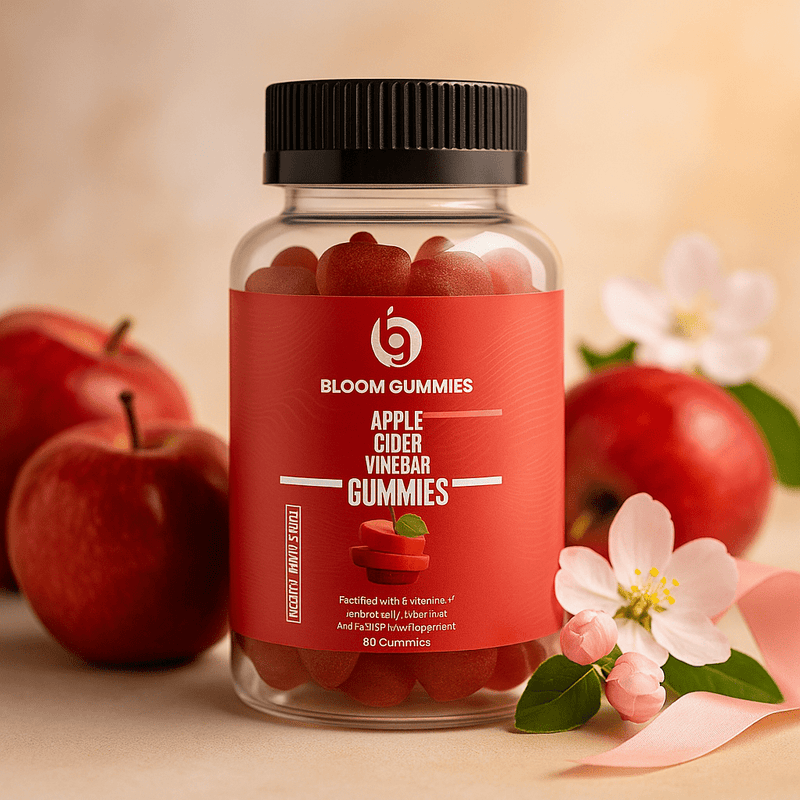 Apple Cider Vinegar Gummies – BLOOM | Gut Health & Metabolism Support - Znetics - ACV Gummies - Apple Cider - Apple Cider Vinegar Benefits