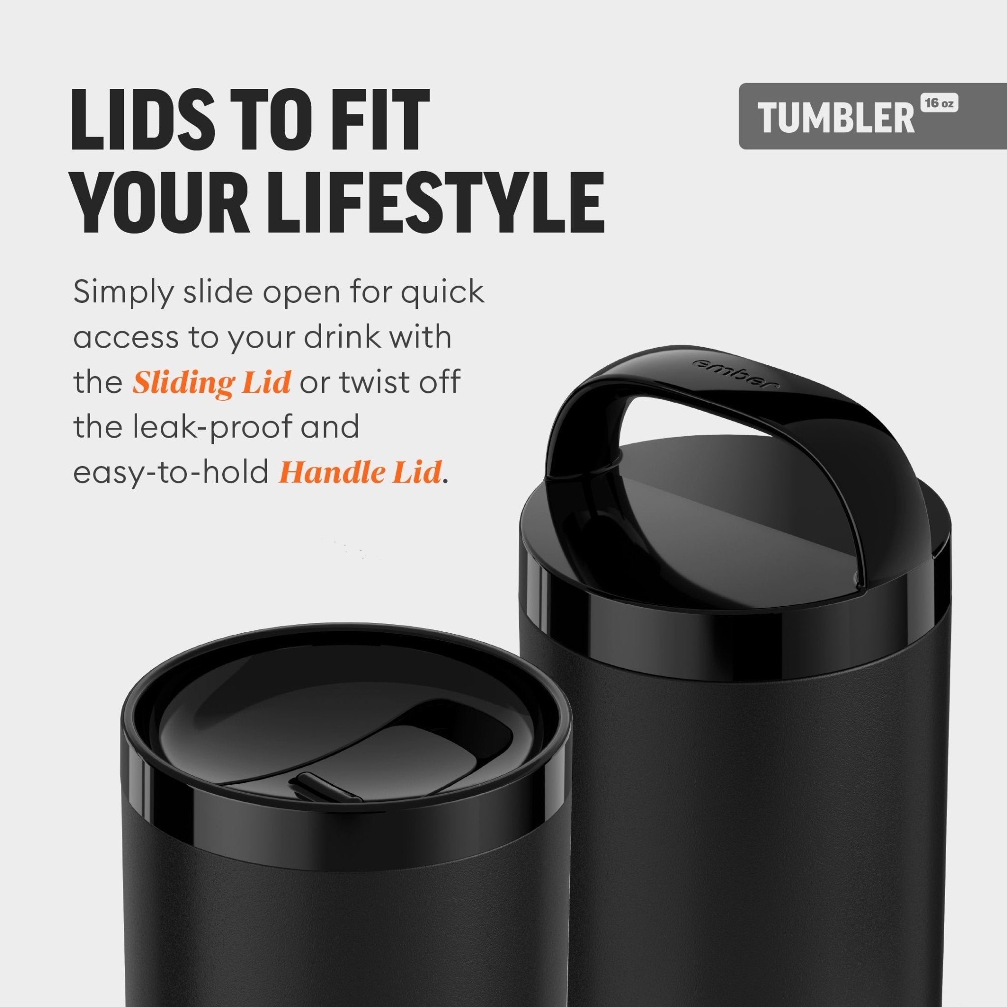 Ember® Tumbler 16 oz | Smart Temperature Control Coffee Tumbler | ZNETICS - Znetics - 16oz Tumbler - App Controlled MugBest Coffee Tumbler