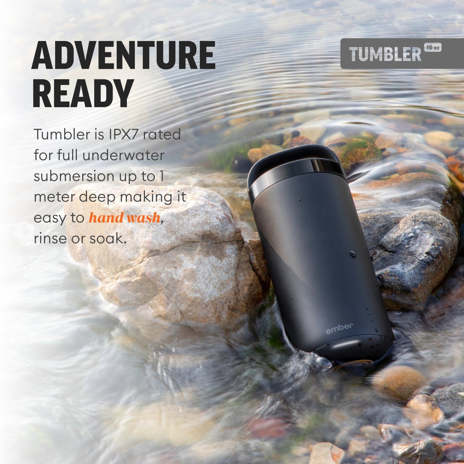 Ember® Tumbler 16 oz | Smart Temperature Control Coffee Tumbler | ZNETICS - Znetics - 16oz Tumbler - App Controlled MugBest Coffee Tumbler