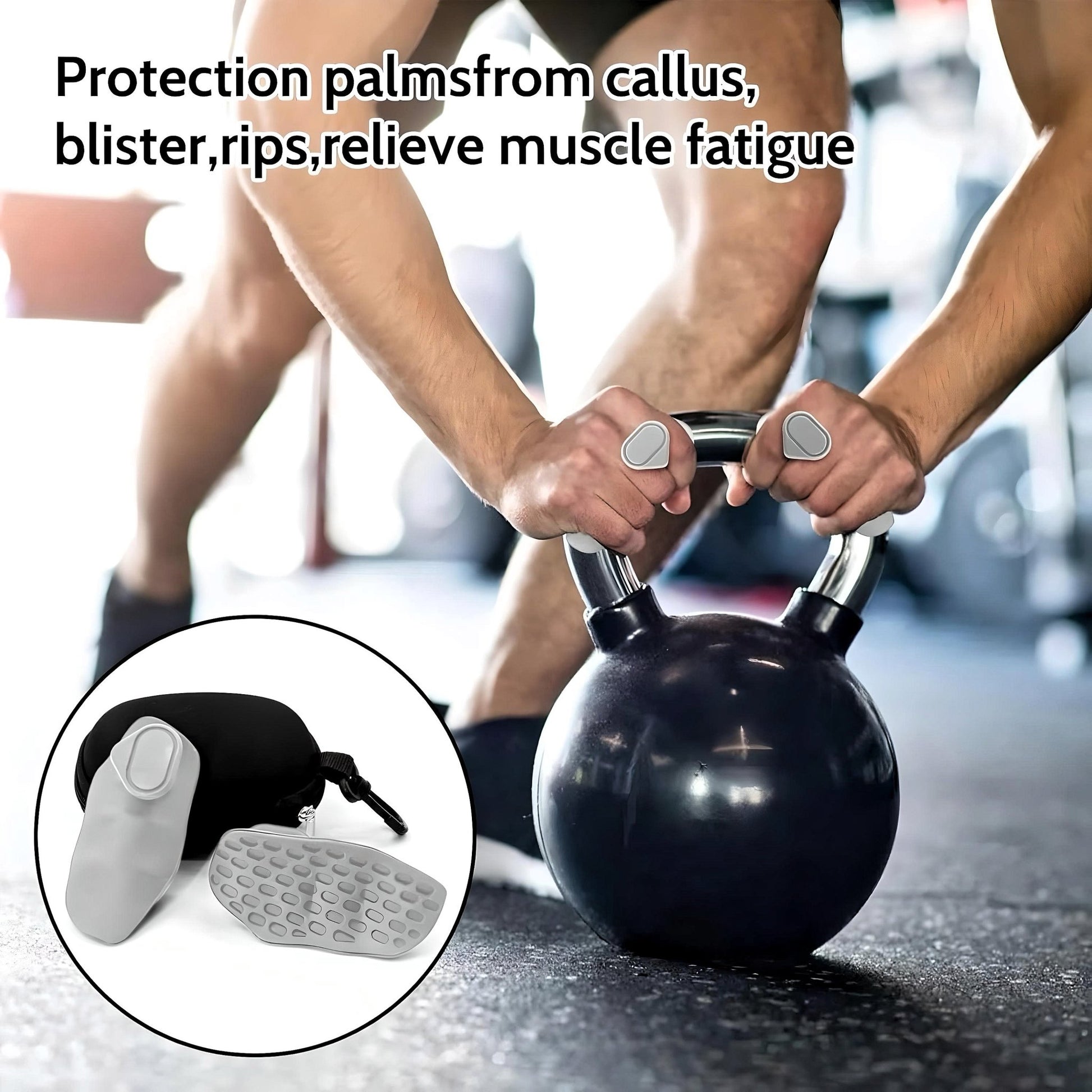 GripFlex® Silicone Hand Grips | Non-Slip Weightlifting Grip Pads | ZNETICS - Znetics - A59F231205744CDCBC4237320CF252FE475354740 - GRAY -- -- - Barbell Grip Pads - Callus Protection GymCrossFit Grip Pads
