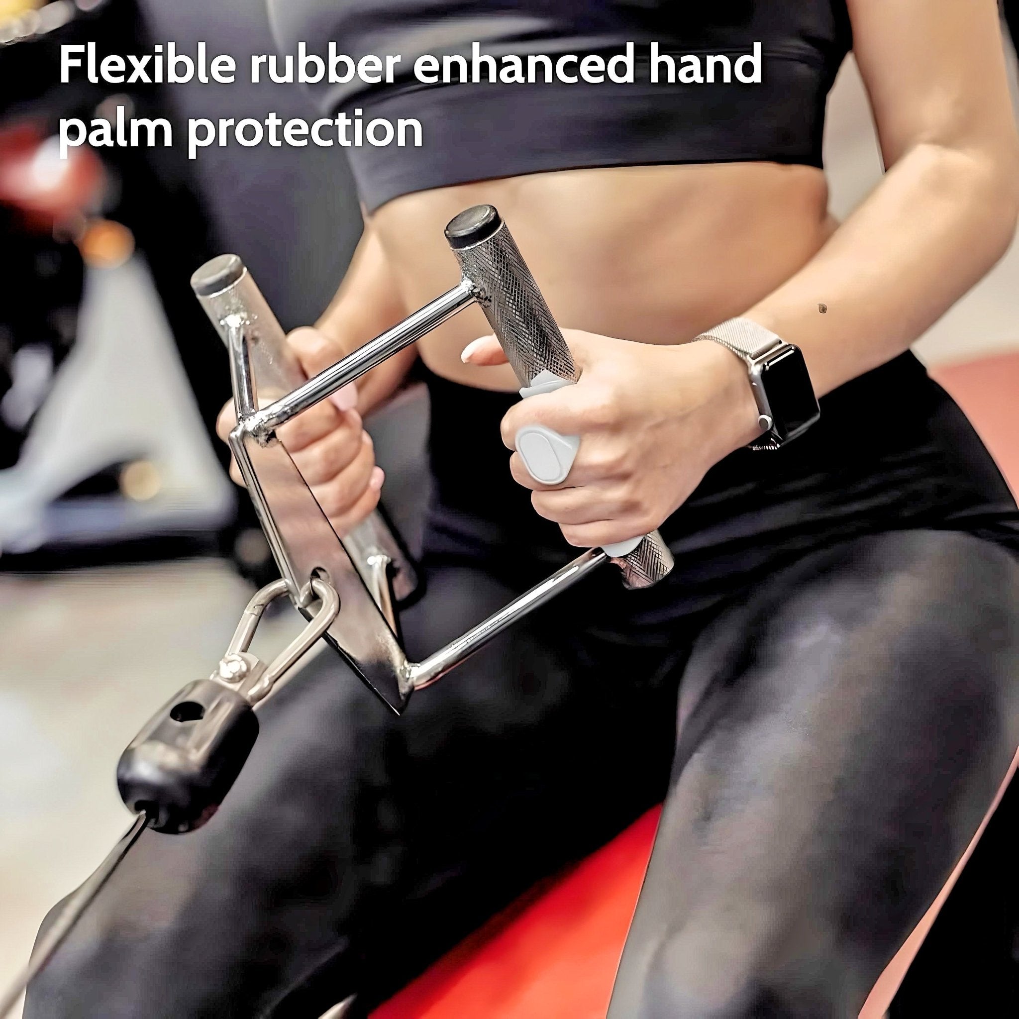 GripFlex® Silicone Hand Grips | Non-Slip Weightlifting Grip Pads | ZNETICS - Znetics - A59F231205744CDCBC4237320CF252FE475354740 - GRAY -- -- - Barbell Grip Pads - Callus Protection GymCrossFit Grip Pads