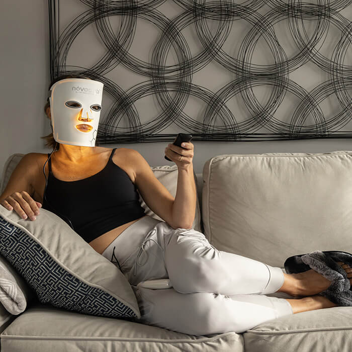 Novaa Glow Therapy Mask | 6 - Mode LED Red Light Therapy for Face | ZNETICS - Znetics