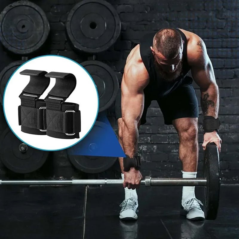 Power Hooks - Premium Lifting Grips & Wrist Straps - Znetics
