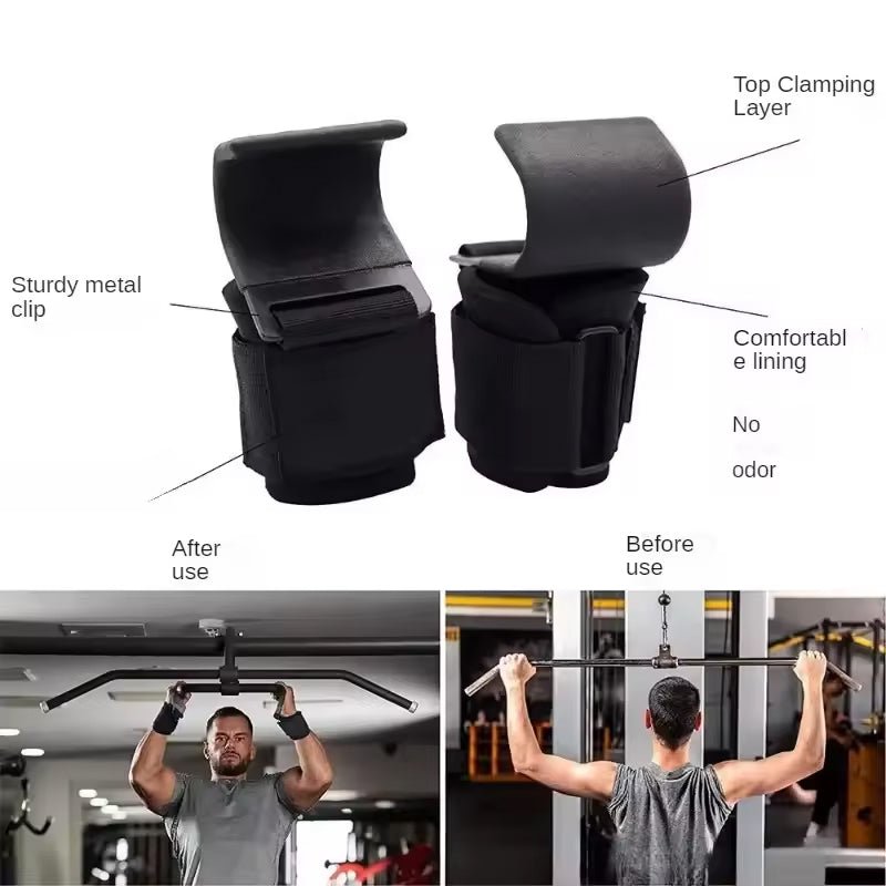 Power Hooks - Premium Lifting Grips & Wrist Straps - Znetics