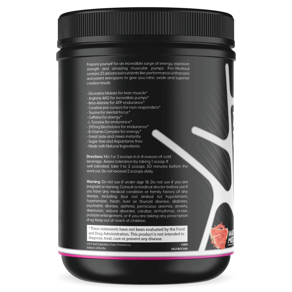 Ultra Concentrate Pre-Workout Watermelon | High Stimulant Energy & Focus | ONE ZTRIKE by ZNETICS - Znetics - Best Pre-Workout for Athletes