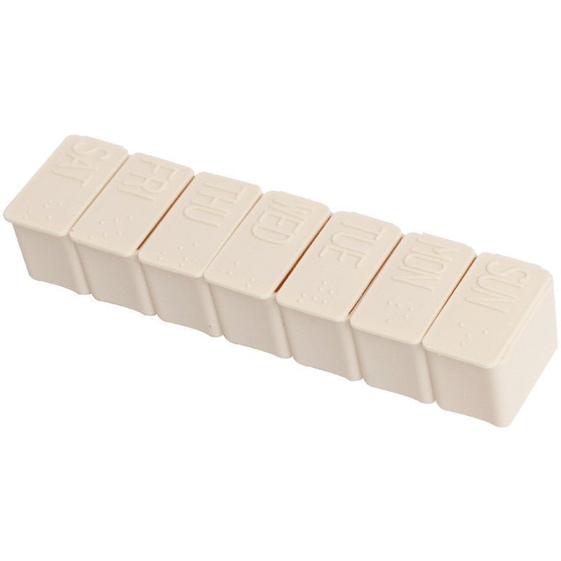 Weekly Pill Organizer 7 Day Travel Case | 2 Pack | ZNETICS - Znetics - 7 Day Pill Case - 7-day organizer - Daily Supplement Tracker