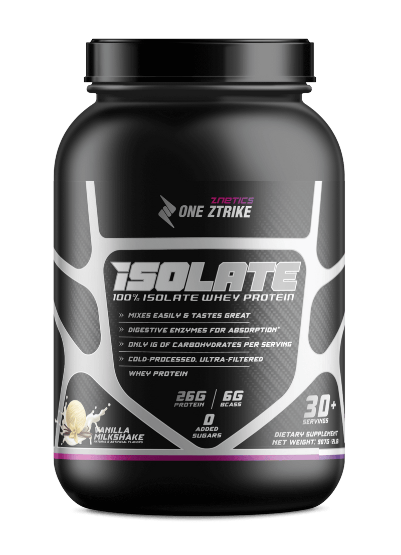 Whey Isolate Protein Vanilla 2LB | 26g Protein, Zero Sugar |  - Znetics 26g ProteinClean Protein PowderGluten Free Protein